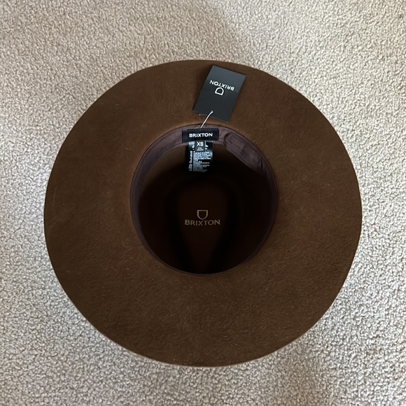Brixton Cohen Cowboy Wide Brim Hat in Coffee - Picture 6 of 9
